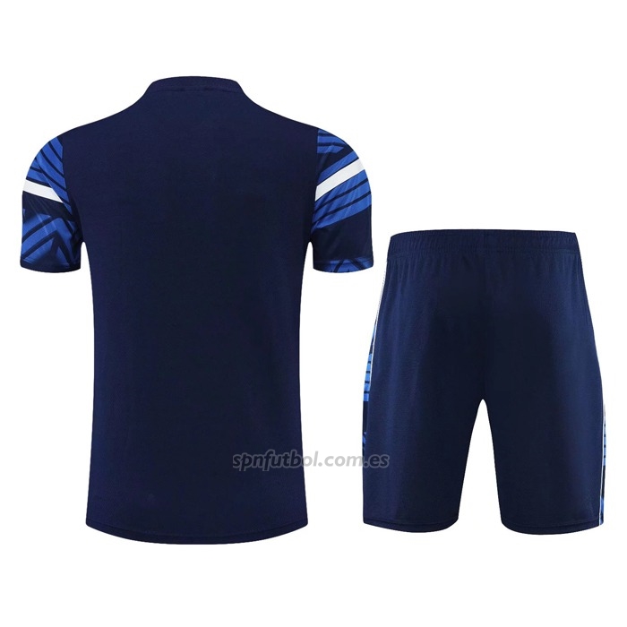 Chandal del Olympique Marsella Manga Corta 2022-2023 Azul - Pantalon Corto